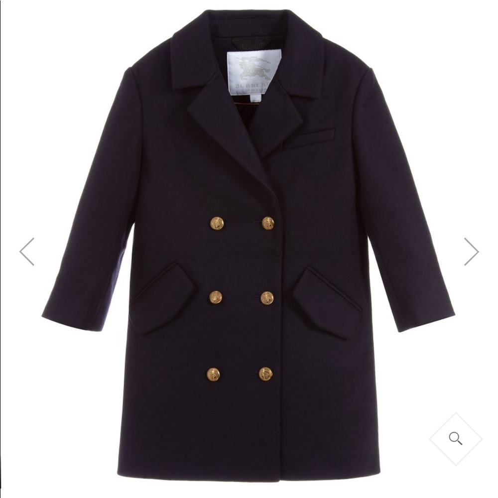 🎉🎉HP🎉🎉Burberry Double Breasted Dress Coat Navy
